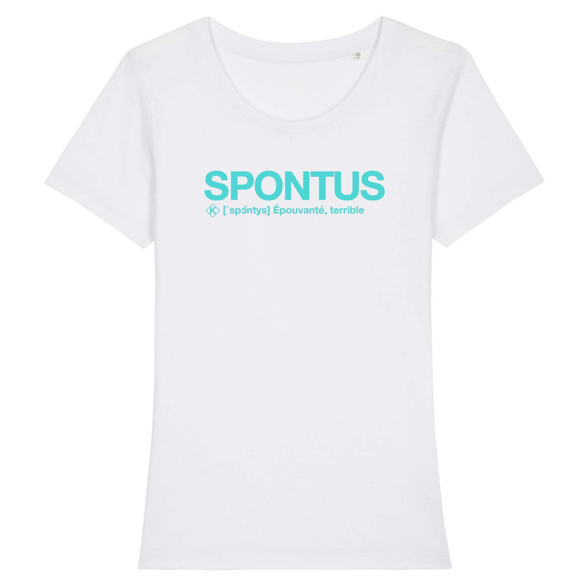 Spontus Tshirt Femme (Epouvanté) - Bleu