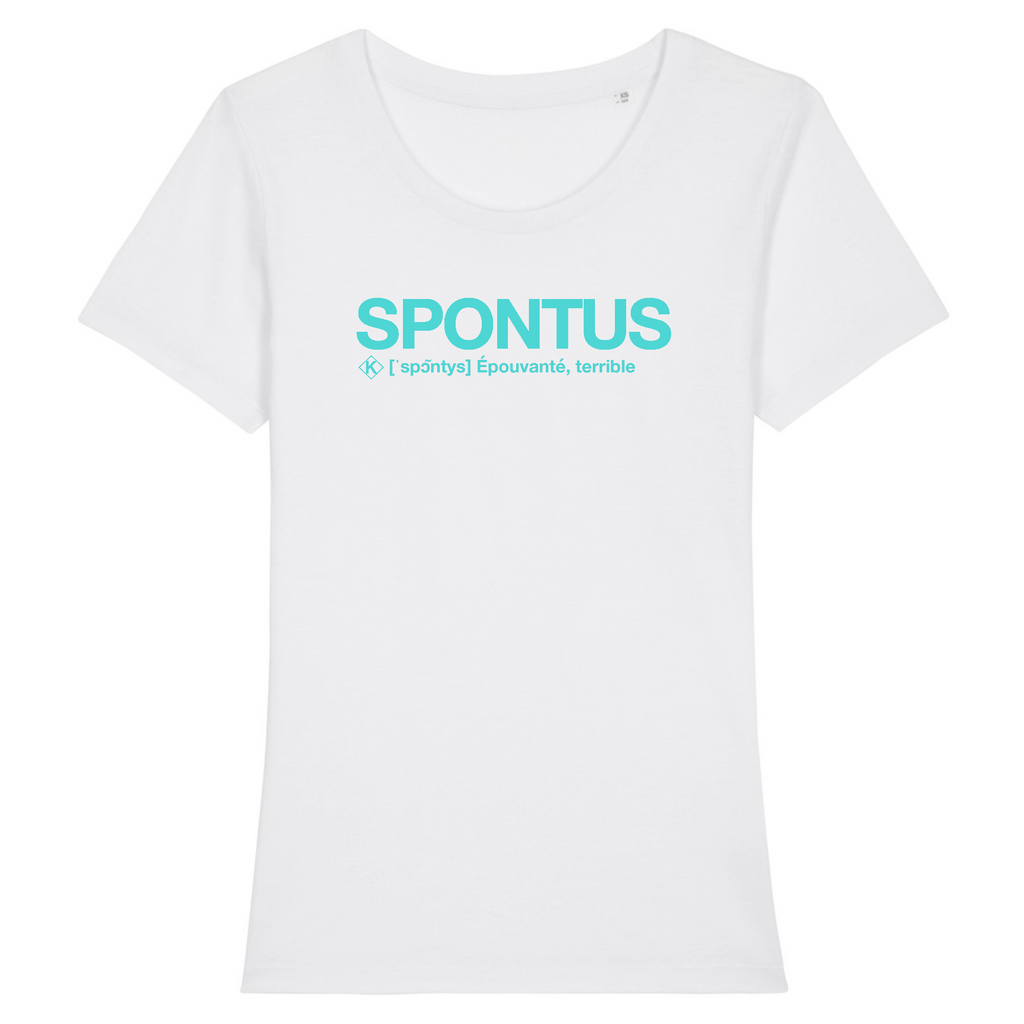 Spontus Tshirt Femme (Epouvanté) - Bleu