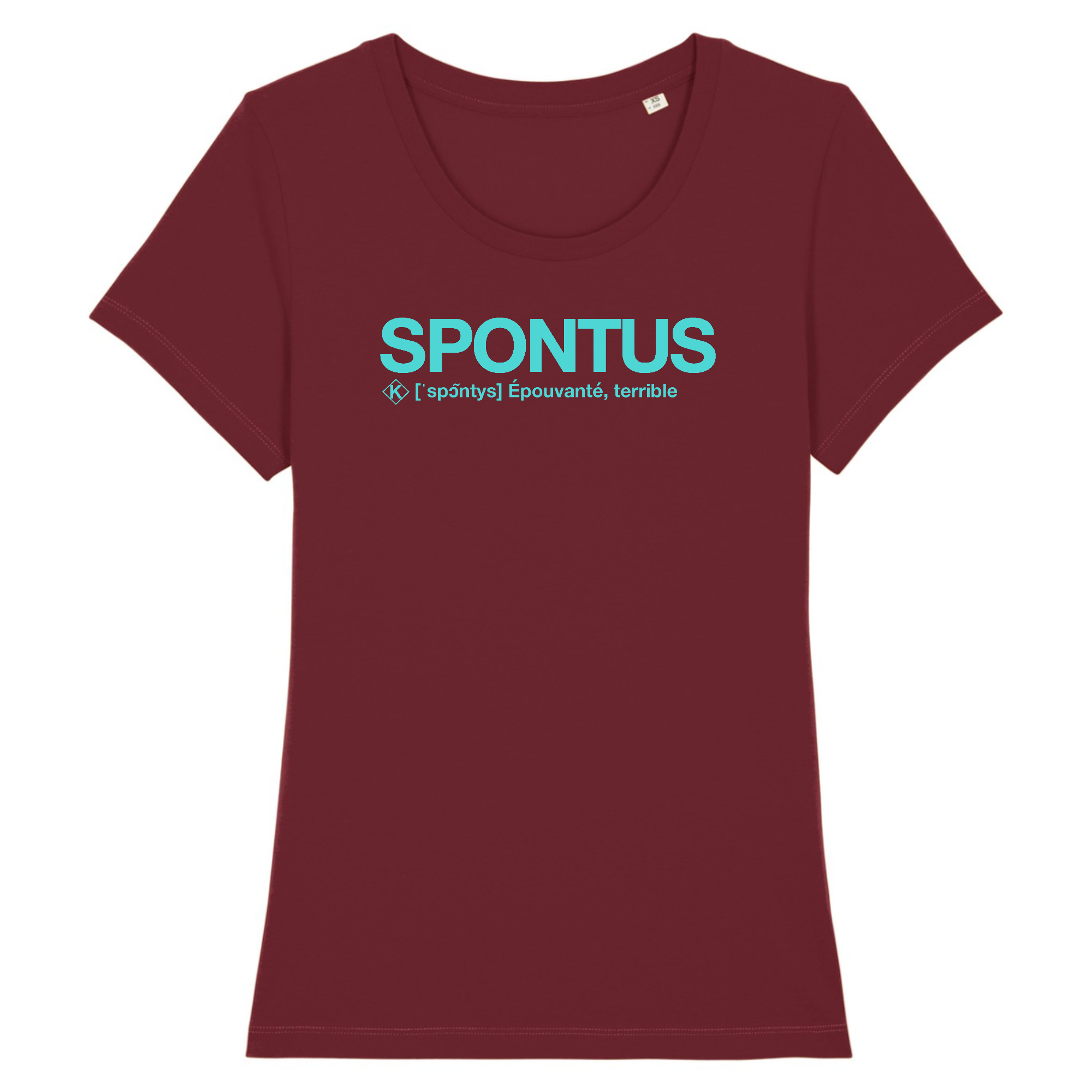 Spontus Tshirt Femme (Epouvanté) - Bleu