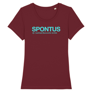 Spontus Tshirt Femme (Epouvanté) - Bleu