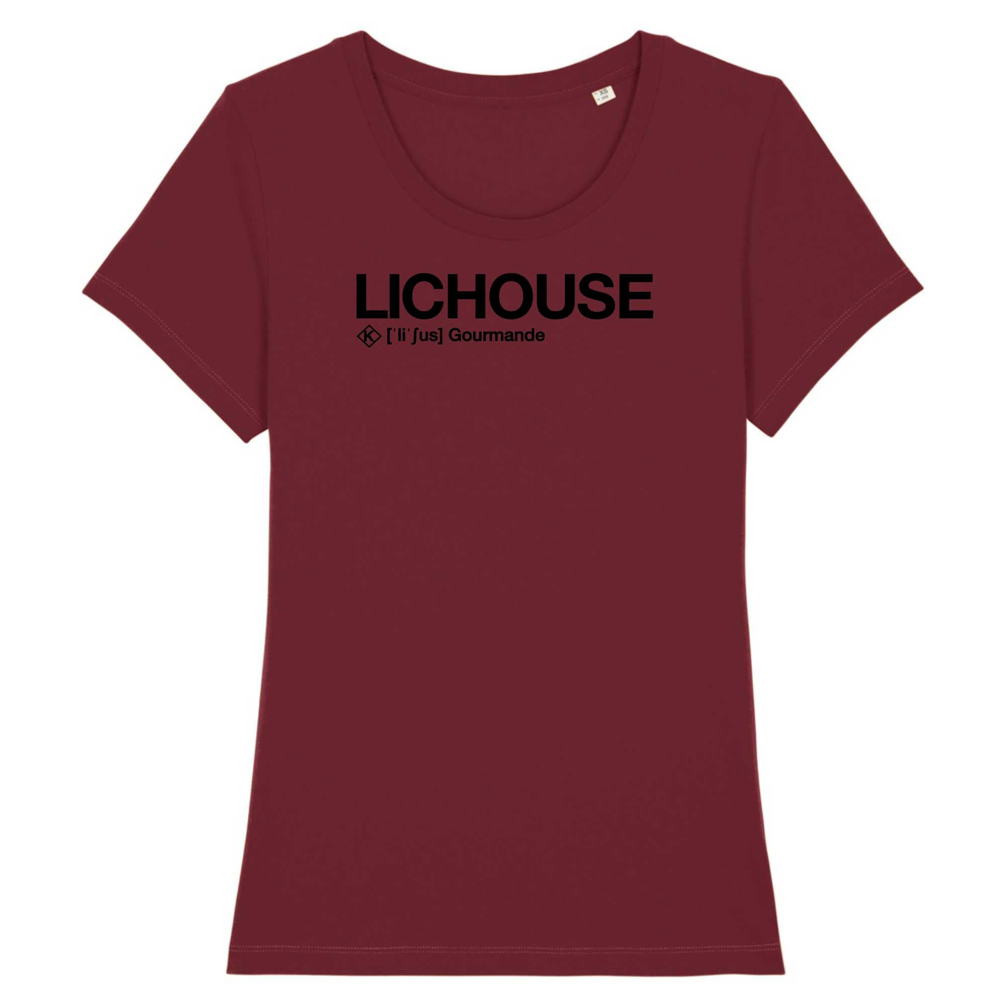 Lichouse T-shirt Femme (Gourmande) - Noir
