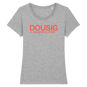 Dousig Tshirt (Amie, Chérie) Corail