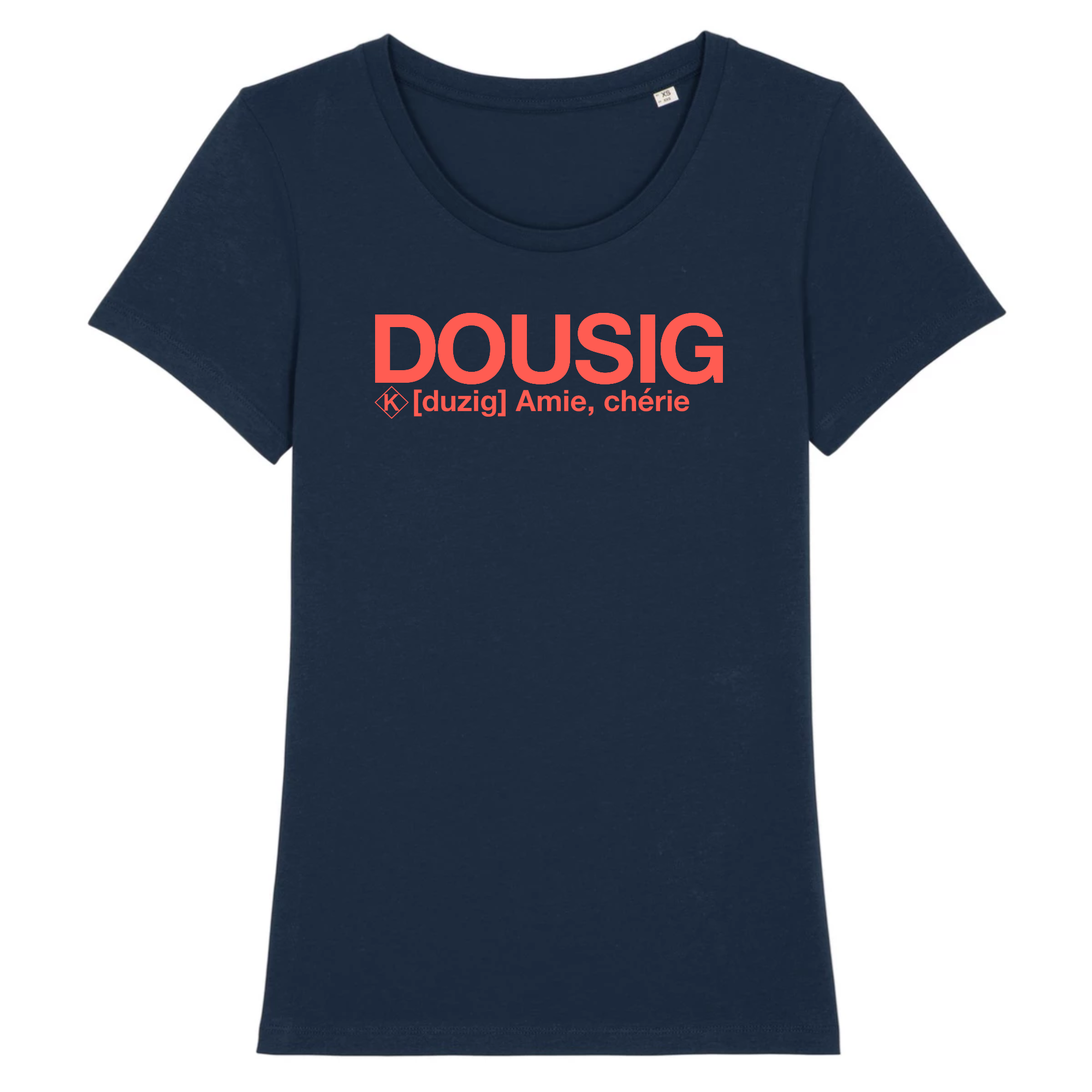 Dousig Tshirt (Amie, Chérie) Corail