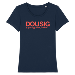 Dousig Tshirt (Amie, Chérie) Corail