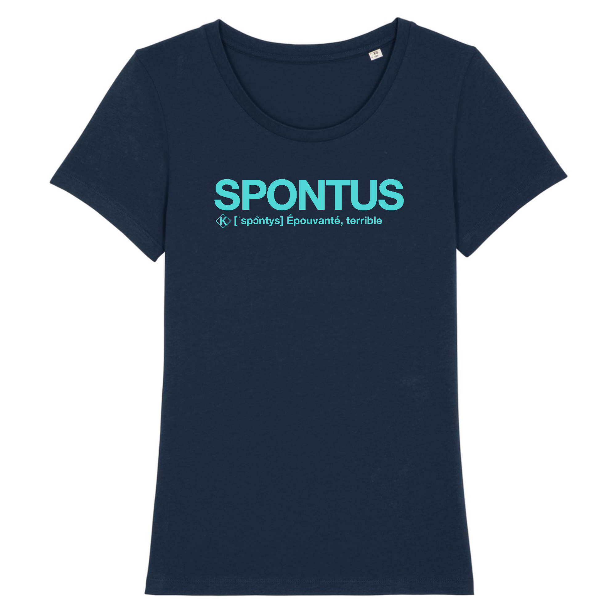 Spontus Tshirt Femme (Epouvanté) - Bleu