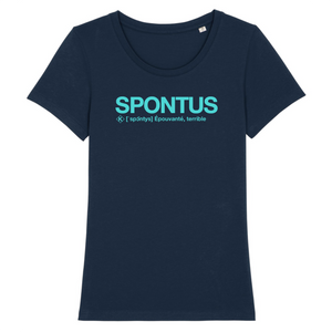 Spontus Tshirt Femme (Epouvanté) - Bleu