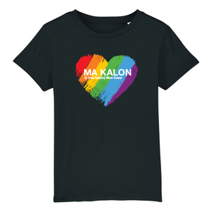 Ma Kalon Tshirt Enfant (Mon Coeur) arc en ciel