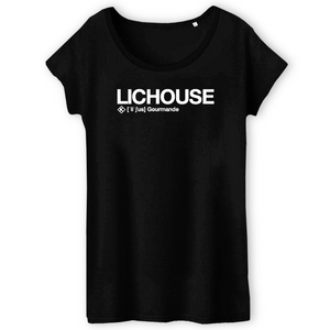 Lichouse T-shirt Femme [coupe ample] (Gourmande) - Noir