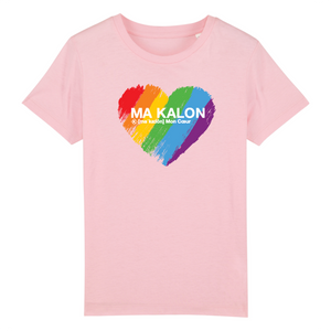 Ma Kalon Tshirt Enfant (Mon Coeur) arc en ciel