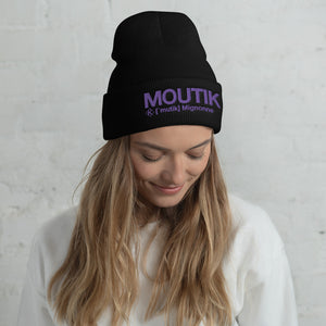 Bonnet Moutik (Mignonne) broderie violet+